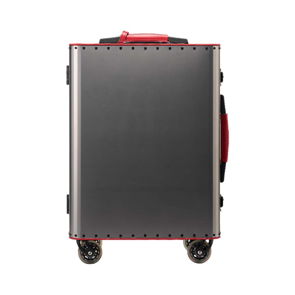 Tecknomonster Kronos 21吋鈦金登機箱 (銀+紅)