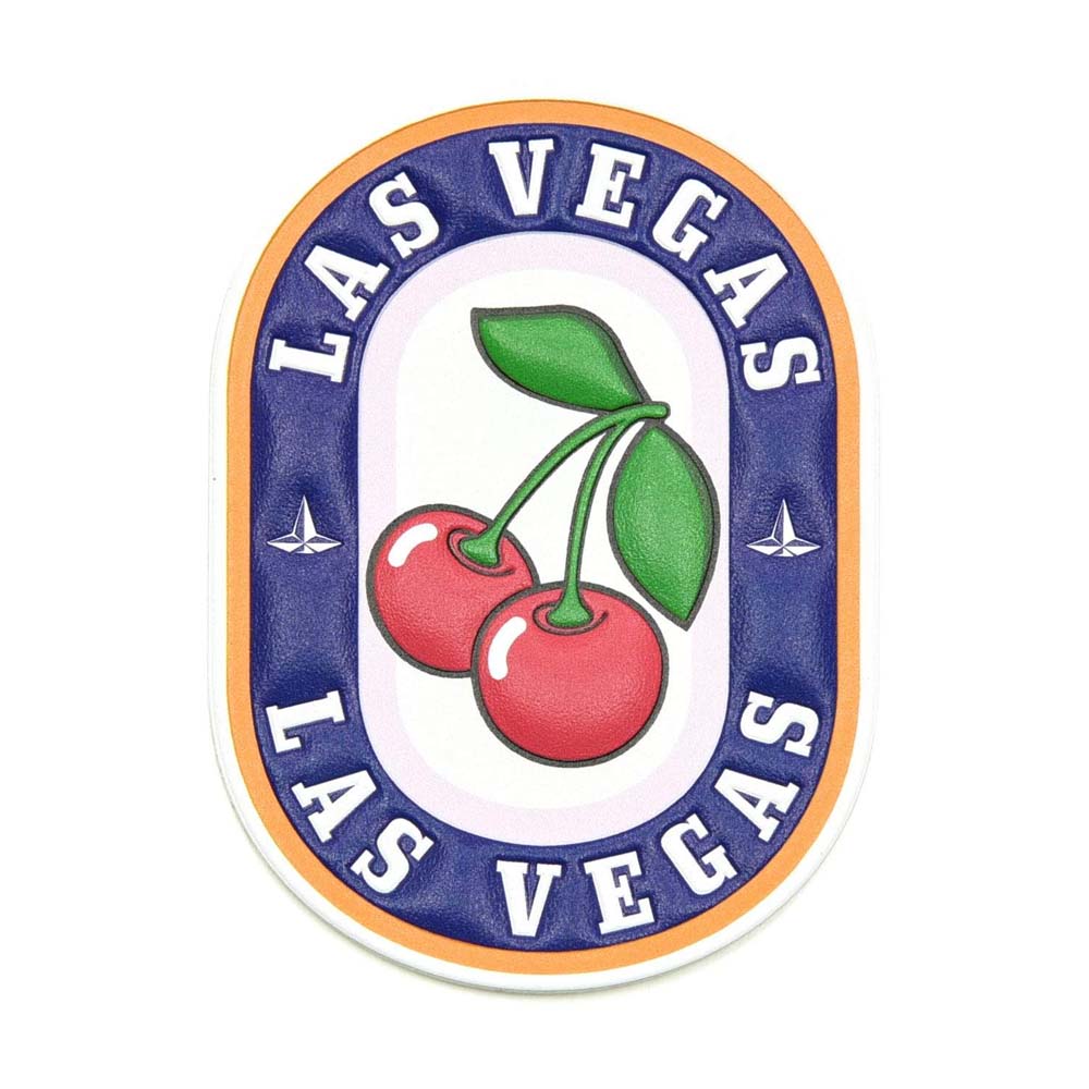 Globe-Trotter 旅行城市系列皮革行李箱貼紙(Las Vegas)