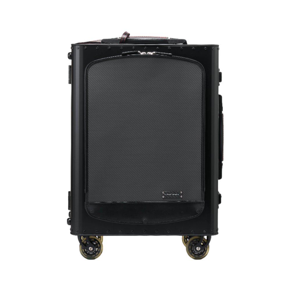 Tecknomonster Kronos Pocket 21吋鈦金登機箱 (黑+黑色)