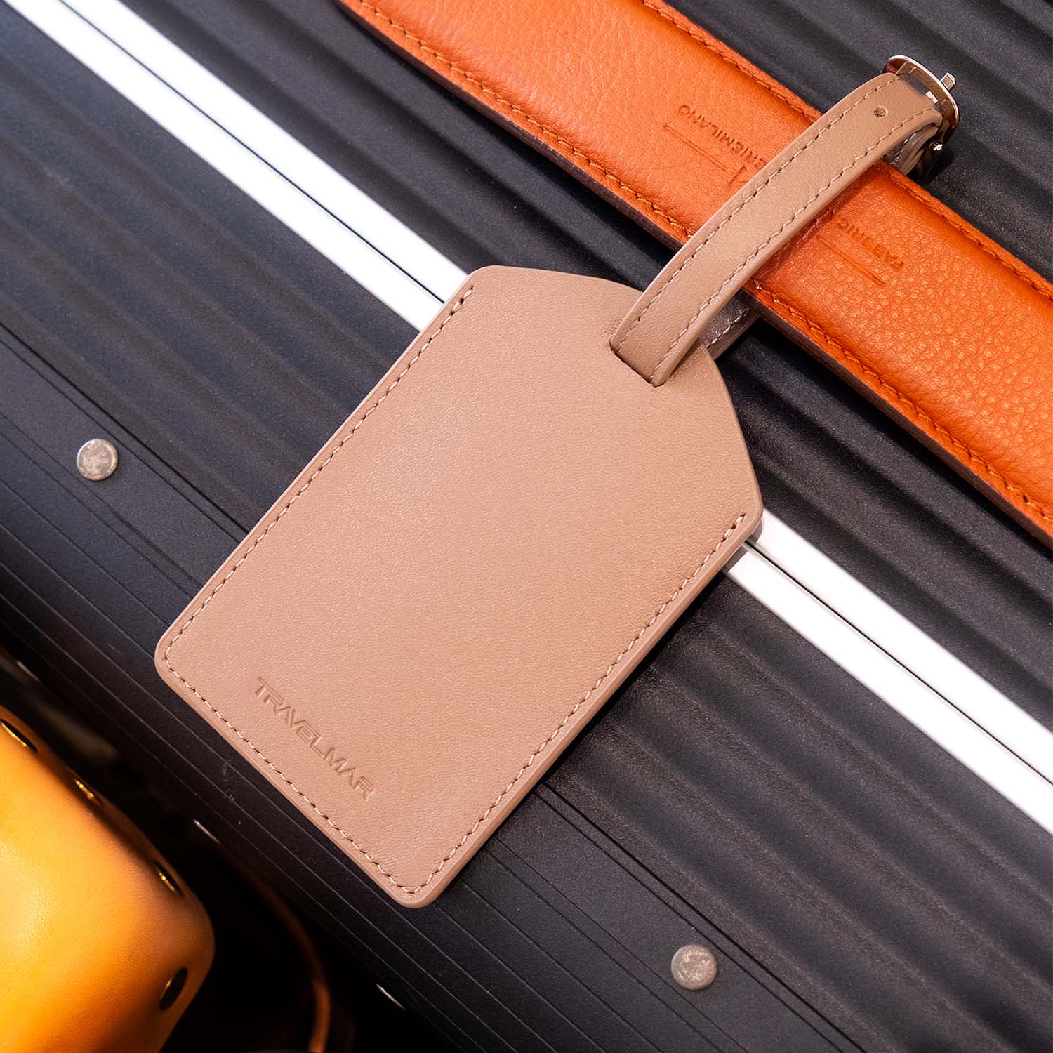 TRAVELMAR 隨行皮件行李吊牌-溫潤棕