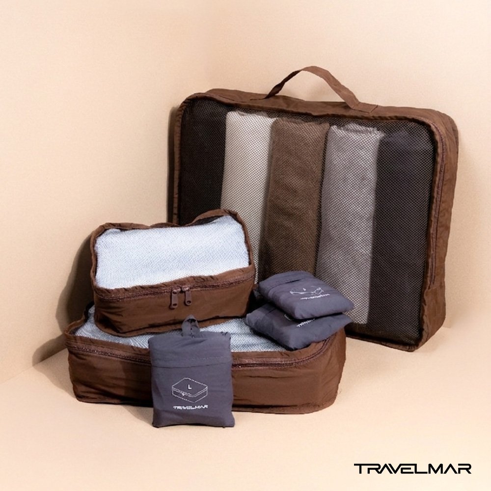 TRAVELMAR FitCube可摺疊收納袋 (暖岩棕)