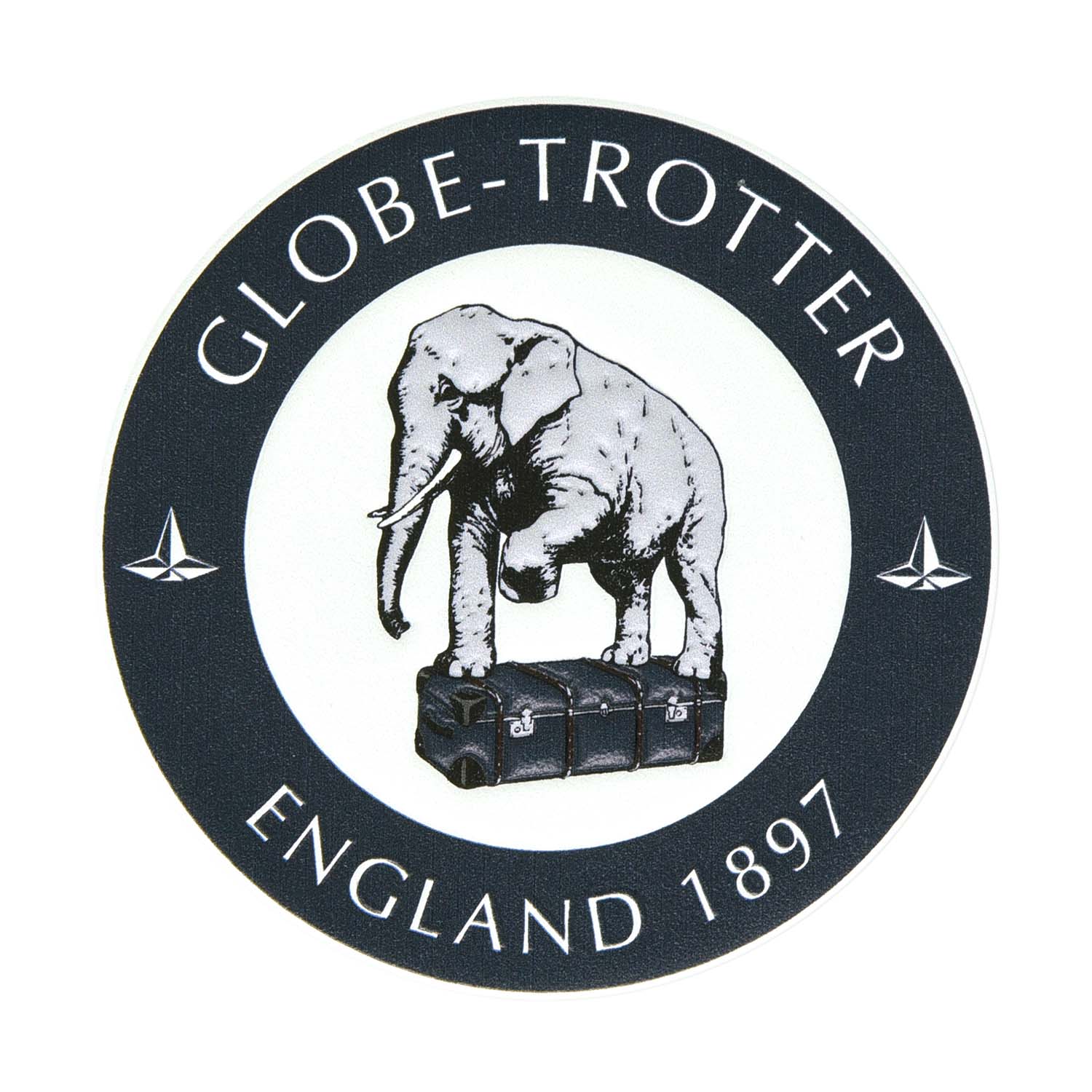 Globe-Trotter 旅行城市系列皮革行李箱貼紙(Elephant John)