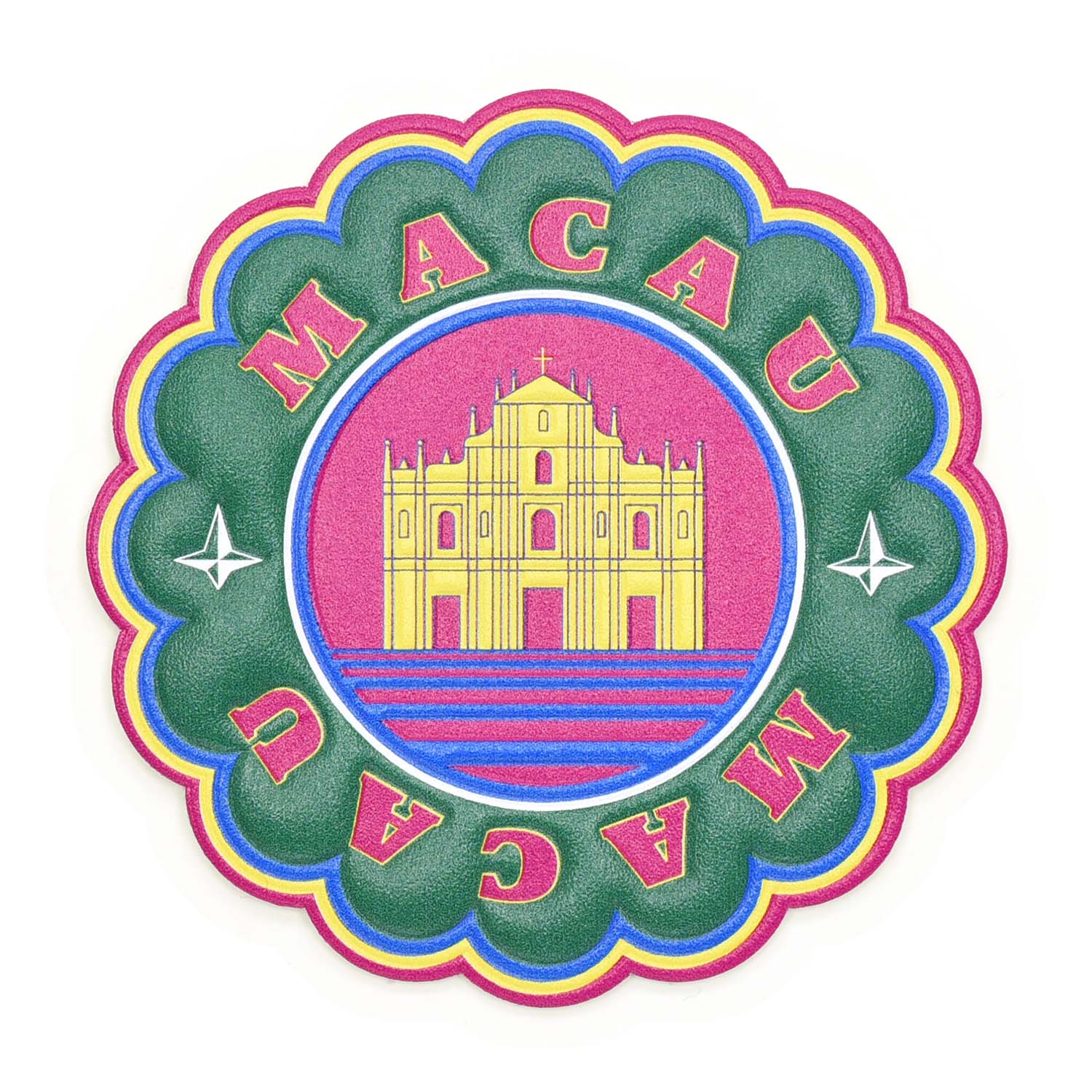 Globe-Trotter 旅行城市系列皮革行李箱貼紙(Macau)